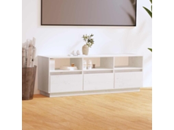 Vidaxl Móvel De Tv 140x37x50 Cm Madeira De Pinho Maciça Branco