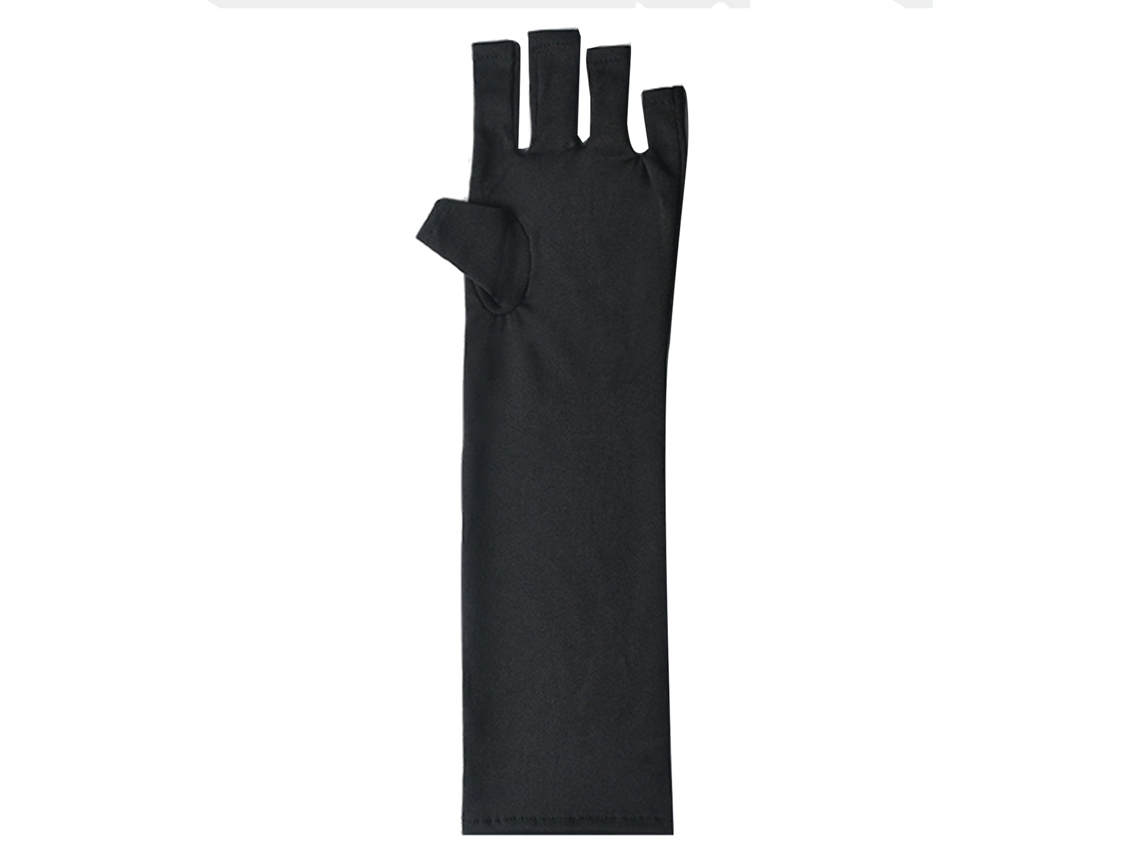 Guantes De Manicura De Gel Profesionales Para Evitar O Bronzeamento E A Radiação Uv, Pretos E Longos
