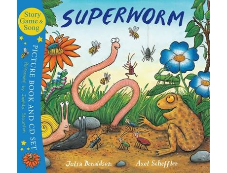 Livro superworm book & cd de julia donaldson (inglês)