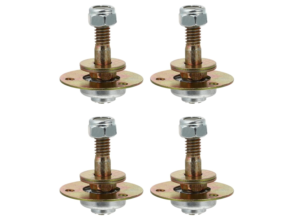 Kit Com 4 Parafusos De Rolamento De Ferro Reforçado M8x45mm Para Cadeira De Balanço
