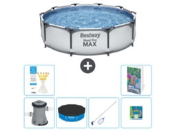 Piscina Bestway Steel Pro Max Redonda 305x76 Cm 5 peças S299 BESTWAY
