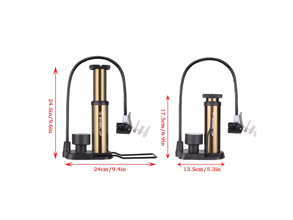 Bomba De Ar Para Bicicleta De Alta Pressão 160 Psi Com Manômetro Portátil Para Presta Schrader Mtb