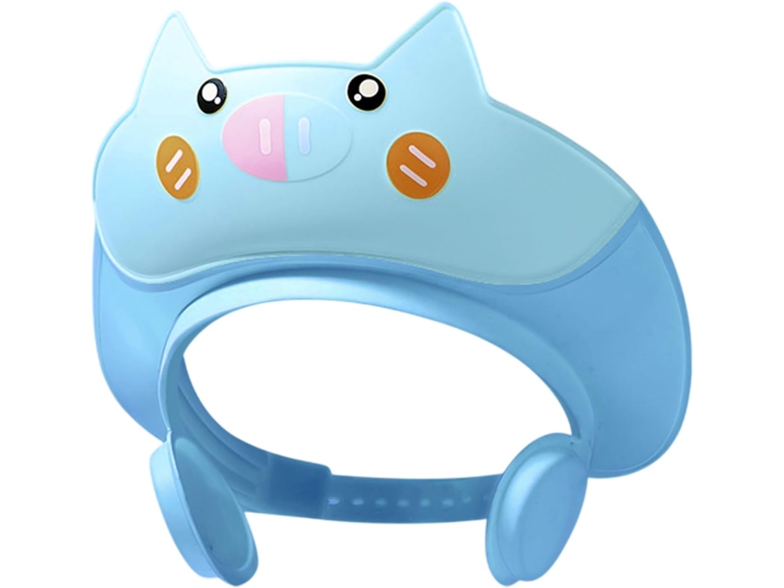Touca De Banho, Viseira Para Bebê, Chapéu De Banho Ajustável, Protetor Para Olhos E Ouvidos Durante O Banho, Acessório