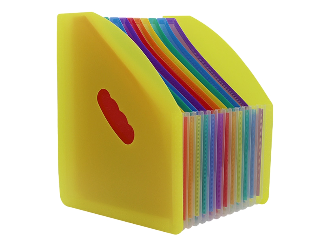Pasta De Arquivo A4 Com Bolsa Telescópica Oblíqua, Rack De Dados Multicamada Para Organização