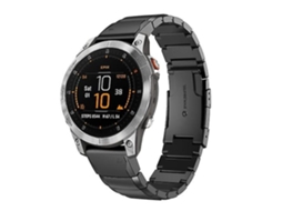 Lurelia Pulseira De Relógio Garmin Epix Gen 2 22 Mm, Preta, Acabamento Moderno