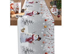 Lurelia Guardanapo Redonda Retangular Algodão Linho Poliéster Cinza 33 Cm Antirrugas Antimanchas Rústico Natal