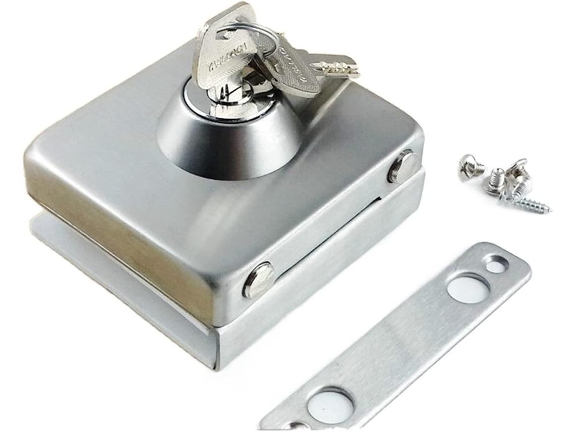 Fechadura De Corrente Para Porta Vidro, Em Aço Inoxidável, Cilíndrica, Quadrada, Para Uso Doméstico, Escritório