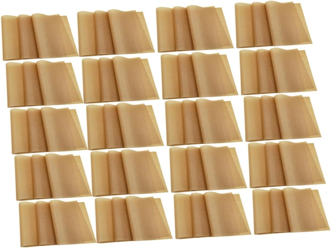 Lurelia Papel Para Air Fryer, 100 Folhas, Antiaderente