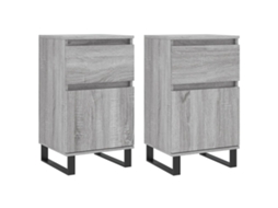 Sideboard, Sideboards Vidaxl Cinzeto Madeira Processada (n/a)