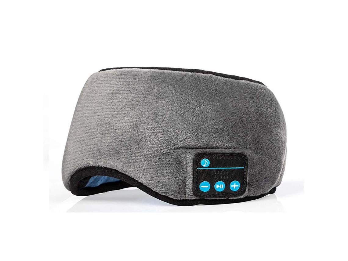 Máscara de Dormir Bluetooth Tecnologia 5.2 Lavável Alto-falantes Microfone JIAPEI (cinza)
