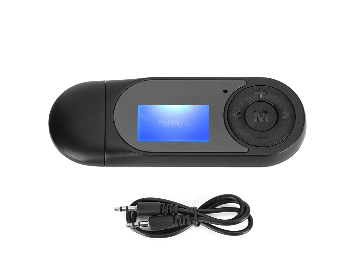 Aetheria adaptador Bluetooth 5.0 Receptor Transmissor 2 em 1 com Tela Lcd T13 Hifi Hands Free