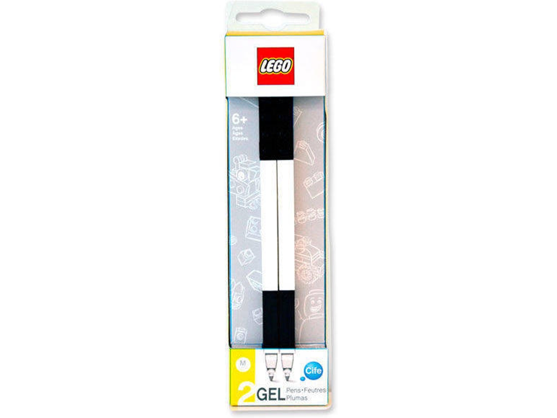 Pack 2 Canetas de Gel LEGO Preto
