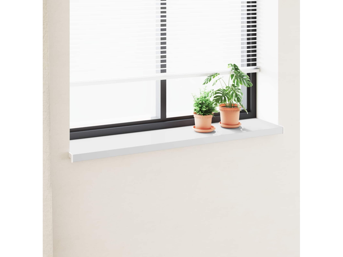 Vidaxl Soleira De Janela Branco 160 X 30 X 4,5 Cm Pvc
