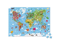 Puzzle JANOD Mapa Mundo (300 Peças)
