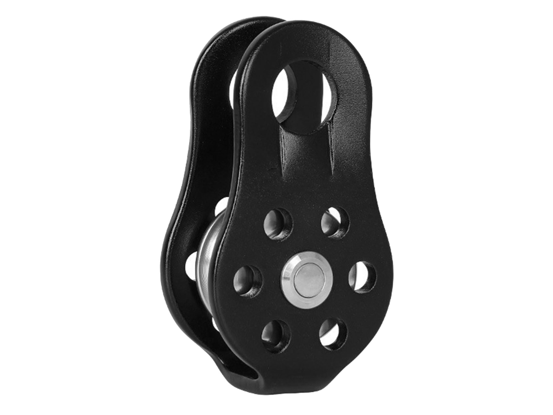 Polia Micro Fixa de Alumínio Preto | S/MARCA