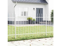 Vidaxl Cerca Para Jardim Woerden 9 Unid. 15,3 X 0,8 M Branco