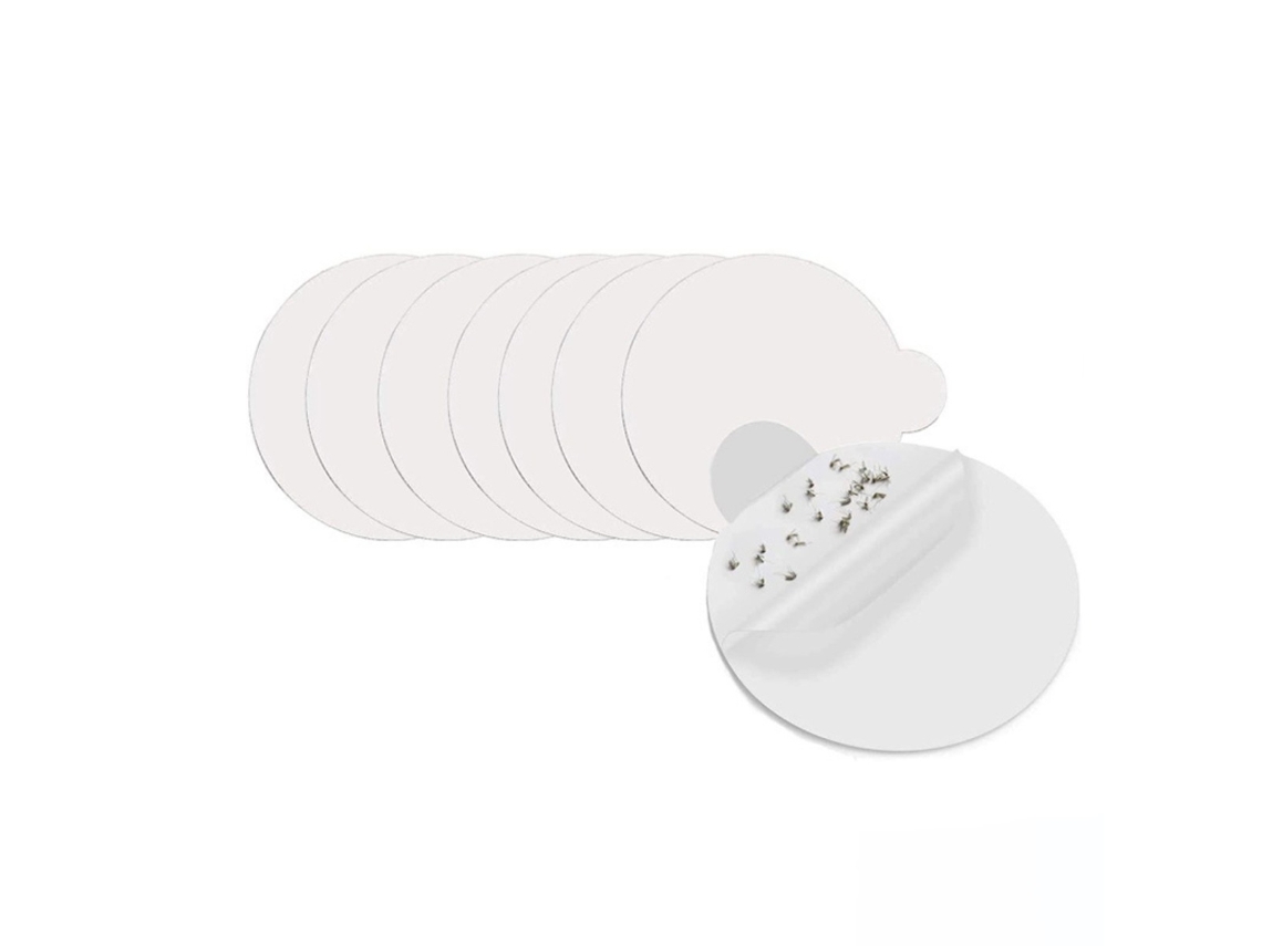 Pack De 50 Placas Adesivas Brancas Para Mata-moscas Elétricos - 18cm X 18cm Folhas Pegajosas Para Armadilha De Insetos