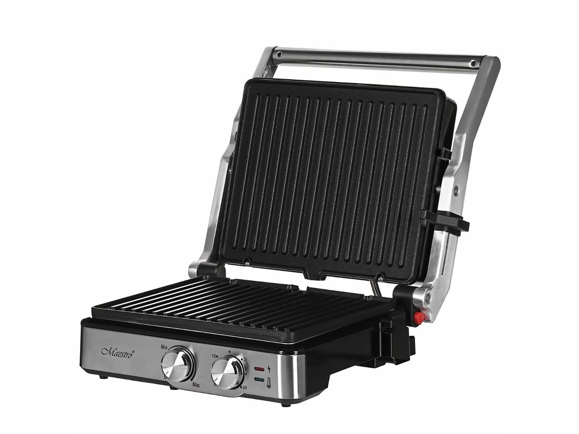 Barbecue Elétrico FEEL MAESTRO Mr-721 Preto Prateado 2000 W