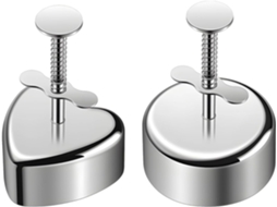 Conjunto de 2 formas para bolinhos de arroz, aço inoxidável 304