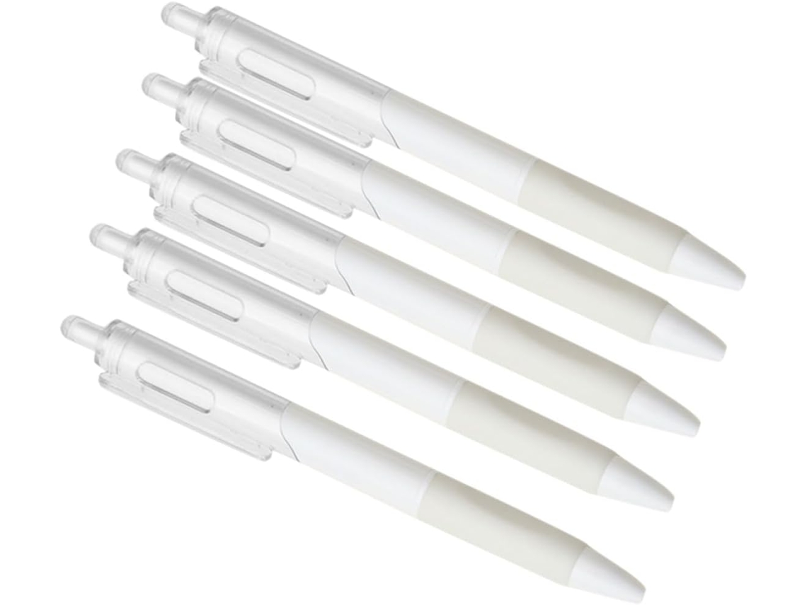Angoyily Conjunto De 10 Canetas Plástico Pretas Com Ponta Fina 0,5 Mm,