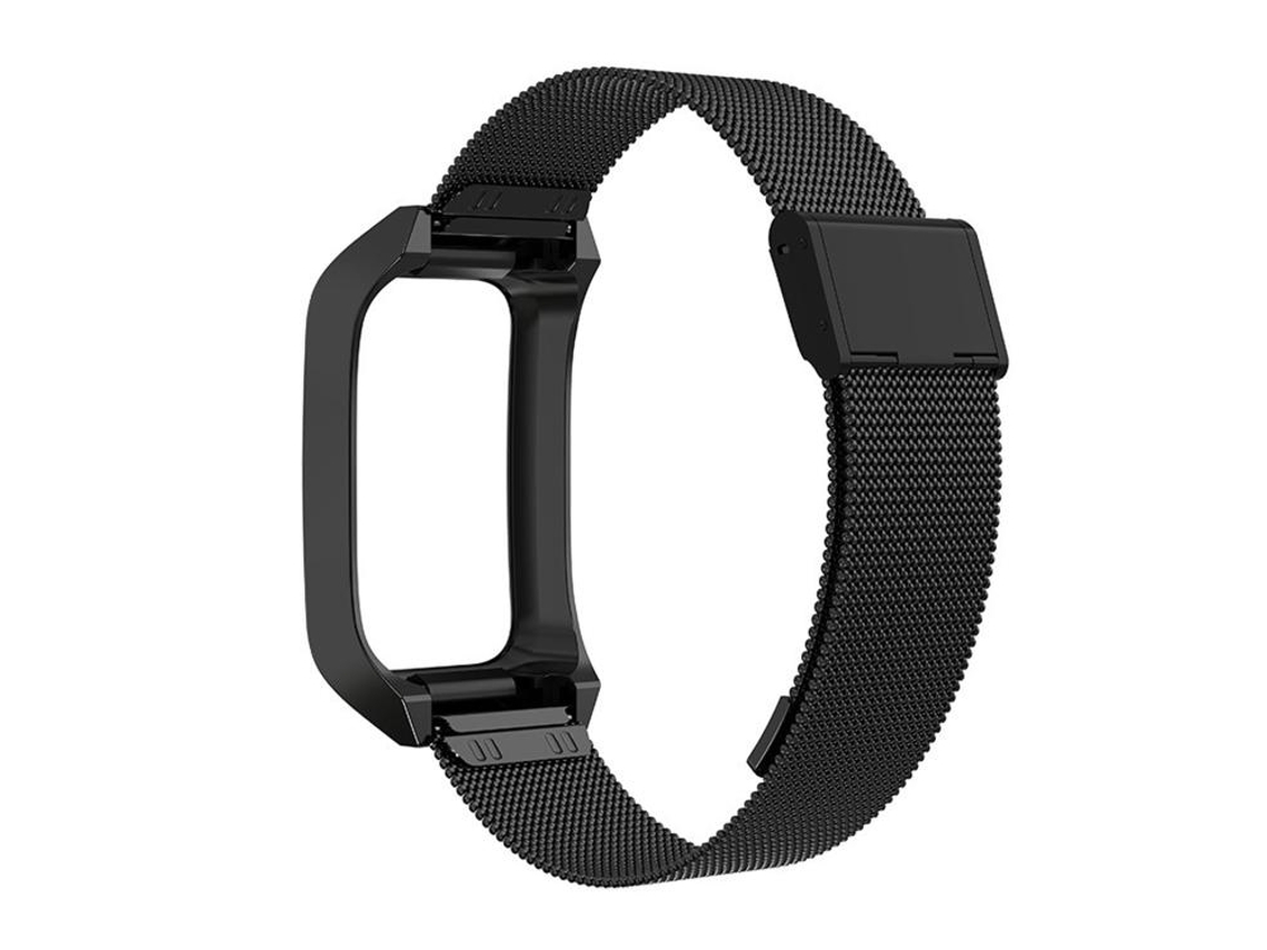 Bracelete para Xiaomi Mi Band 7 Pro Metal com Fivela Milanesa Preta XIAOMOYU
