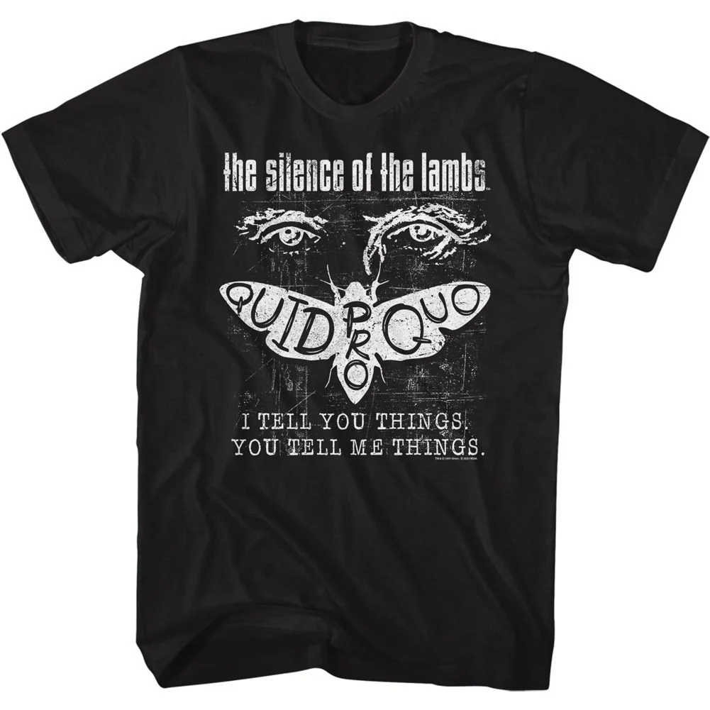 Unisex Adult T-shirt Rockinstone Silence Of The Lambs Movie Negative Black Sizem