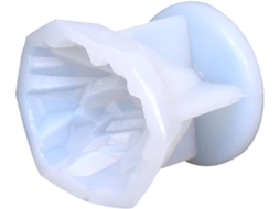 Molde De Silicone Antiaderente Branco Em Formato De Iceberg Para Sabonetes E Doces.