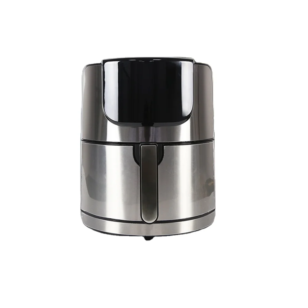 Fritadeira Elétrica Digital MDUG de Aço Inoxidável 5L com Tela Sensível e Revestimento Antiaderente, Preta