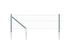 Conjunto 1 Cerca Externa Vidaxl Verde Aço (10 X 0,8 M)