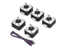 Motorreductor Paso A Paso 42 Para Impresora 3d, 5 Piezas, Bajo Ruido, Xh-2.54 (blanco)