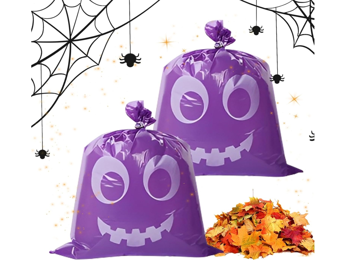 Decorações De Halloween Em Formato Folhas, Recipientes Reutilizáveis