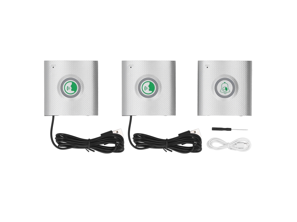 Campainha Sem Fio com Intercomunicador Kit 2 Internos 1 Externo