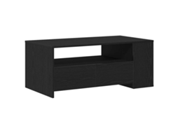 Mesa de Centro com Gaveta Carvalho Preto 102x55x43,5 cm MAISON EXCLUSIVE