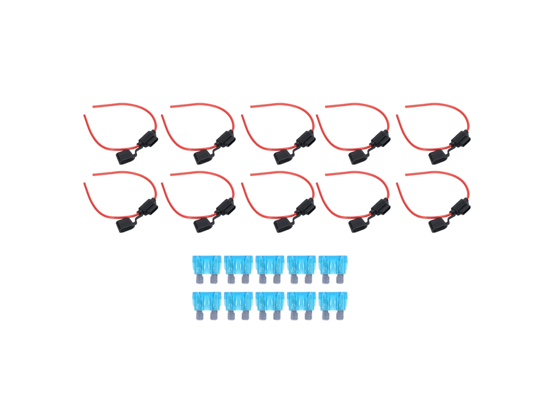 Conjunto De 10 Suportes De Fusível Embutidos Laxiscreed, Resistentes A Fusíveis E De Fácil Instalação