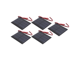 Mini Painel Solar 5 Unidades 1,5 V 0,65 W BRILVIBERA