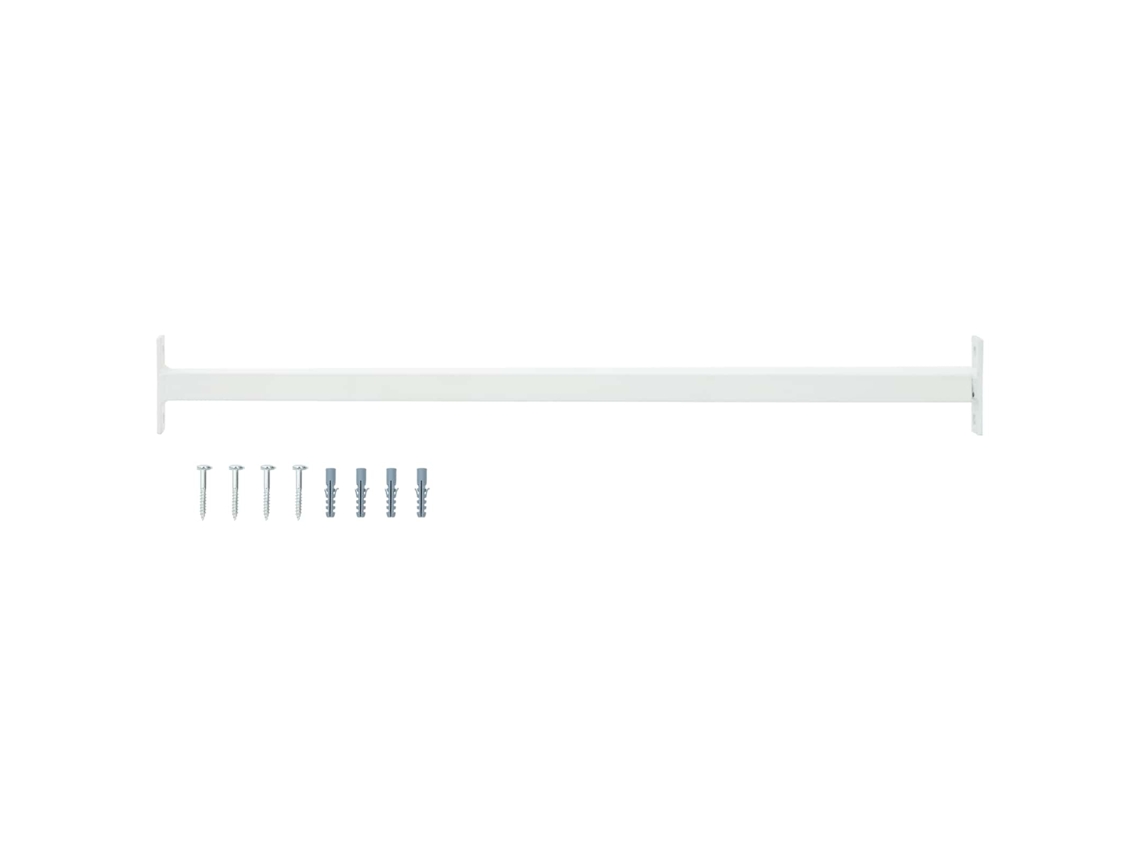 Vidaxl Barra De Segurança Ajustável Para Janelas Branco 710 -1200 Mm