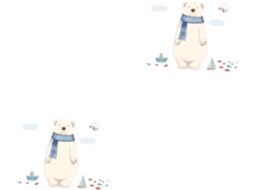 2 Conjuntos De Adesivos Decorativos De Urso Polar Para Parede - Decoração De Animais