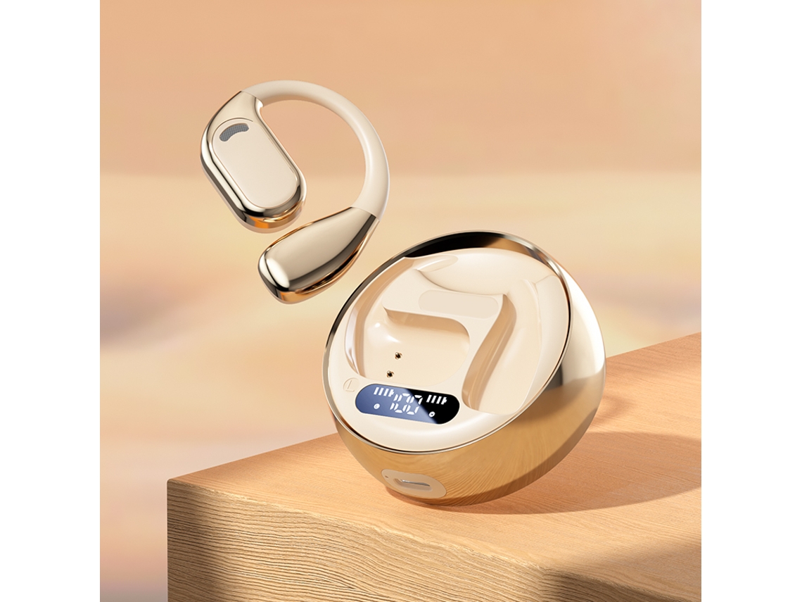 Fones de Ouvido Sem Fio Estilo Ows com Microfone, à Prova D'água e Som Hifi MDUG