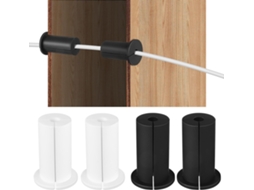 Conjunto De 4 Tampas Silicone Para Orifícios Cabos Na Parede, Fáceis