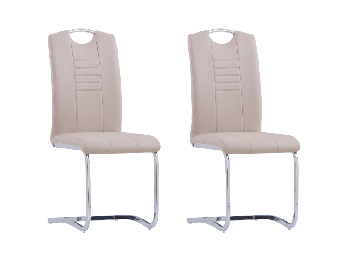 Dining Chair, Dining Chairs Vidaxl Marrom Couro Artificial (n/a)
