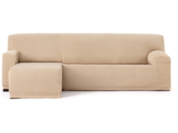 Capa de Chaise Longue Esquerda para Braço Curto EYSA Premium Troya Tecido Elástico (310 x 110 x 110 cm - Poliéster e Algodão - Beige)