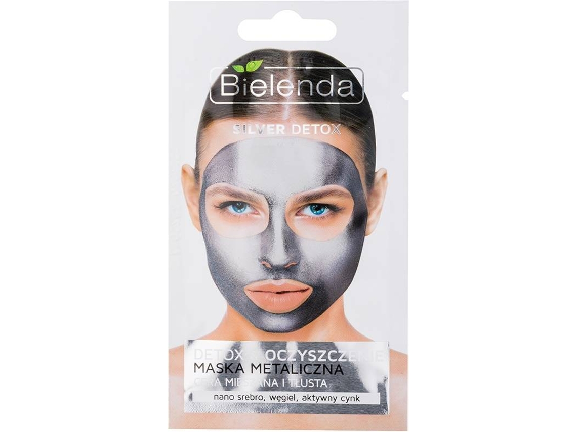 Máscara de Rosto BIELENDA Metallic Masks Silver Detox Cleansing Detox Mask (8g)