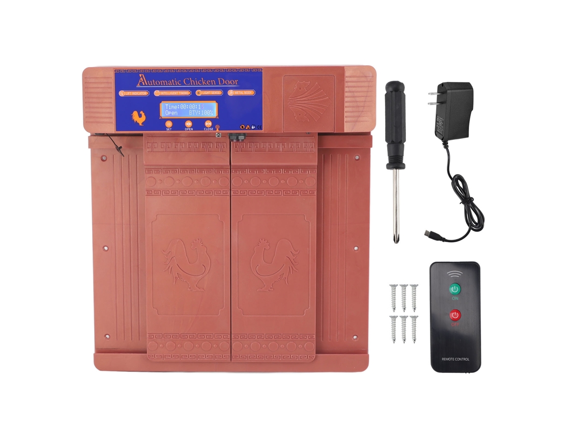 Portão Automático Galinha LAXISCREED Sensor Luz Timer