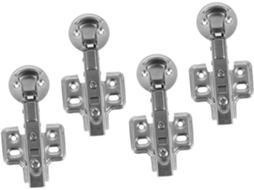 Conjunto De 4 Dobradiças Fechamento Suave Em Aço Inoxidável Para