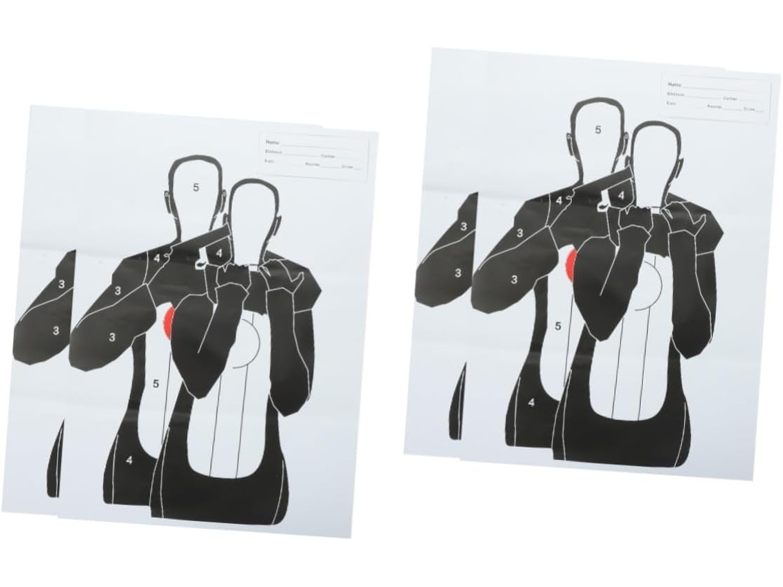 Alvos De Papel Para Treino Esportivo E Jogos, Conjunto Com 4 Folhas Gokoco
