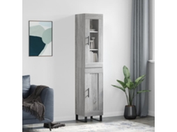 Armario alto 34,5x34x180 cm Madera procesada Gris Sonoma