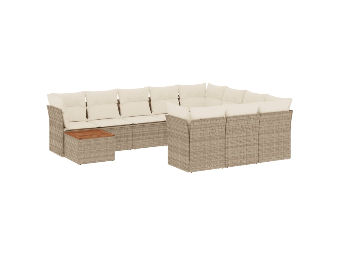 Garden Sofa Set, Garden Sofa Sets Vidaxl Bege Rattan / Vime (n/a)