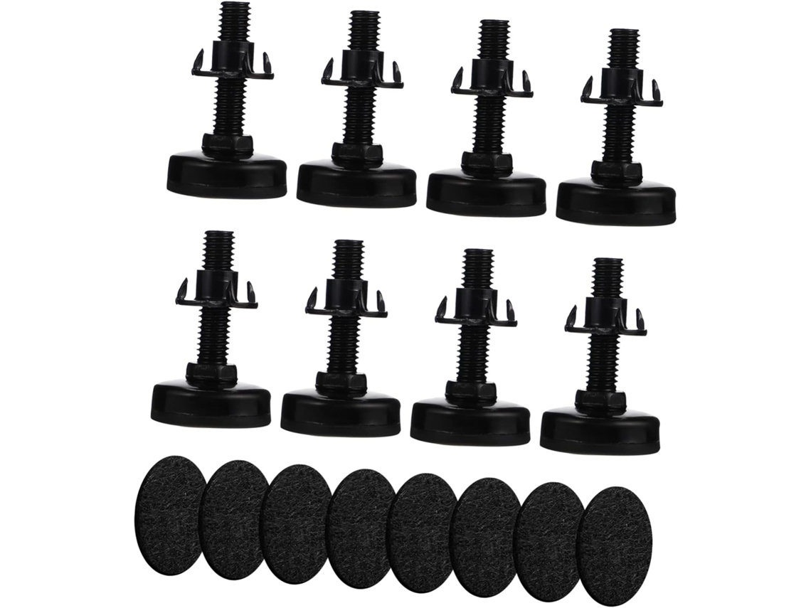 Conjunto De 8 Pés Niveladores Ajustáveis Com Rosca Para Móveis, Ideais Para Sofás, Mesas E Outros Móveis De Alta