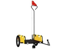 Bike Trailer, Bike Trailers Vidaxl Amarelo Ferro (124 X 64.5 X 36 Cm)