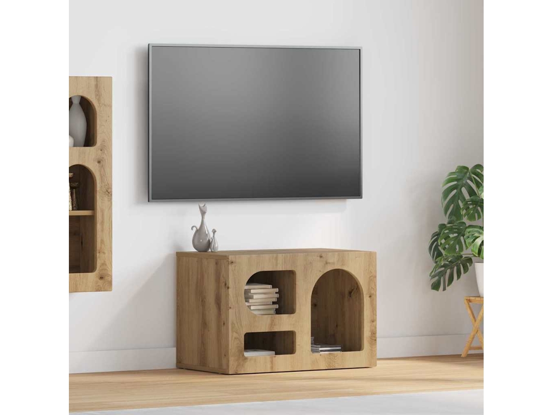 Vidaxl Gabinete Para Tv Elst 60 X 35 X 40 Cm Carvalho Artesanal